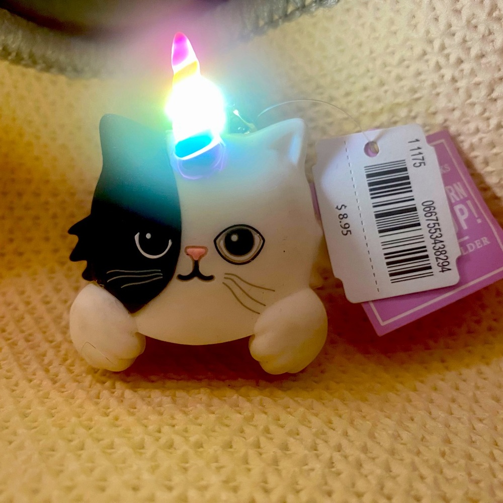 😻🦄BATH & BODY WORKS LIGHT UP “CATICORN” POCKETBAC HOLDER BRAND NEW